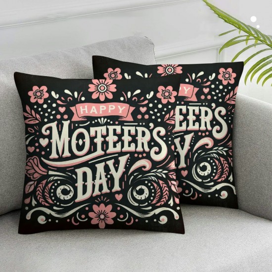 Ulloord Happy for , Gift Ideas for ,Mother’s Day Throw Pillow Cushion Cover Decorative Square