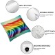 Ulloord Valentines Day Pillow Covers,  Ainbow Pride Flag Throw Pillow Covers, Pillowcases for Anniversary Wedding Sofa Couch