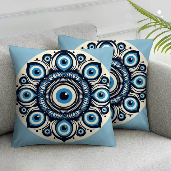 Ulloord Blue Decorative Pillow Cover Home Decorative Cushion Cover for Couch Sofa Bed,