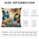 Ulloord Butterfly Throw Pillow Covers Chinese Flower Botanical red Blue Teen Girl Women Home Bedroom Sofa Bed Decoration Cushion Cover