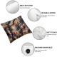 Ulloord Throw Pillow Covers Cracked Brickwork Cushion Cases Home Office Sofa Hidden Zipper Pillowcase Square Two Sides Printed