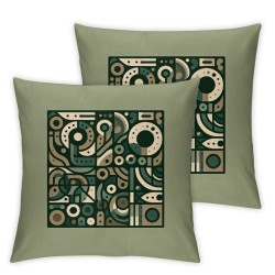 Ulloord Pretty Taino Hidden Zipper Home Sofa Decorative Throw Pillow Cover Cushion Case Square  Design Printed Pillowcase