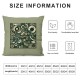 Ulloord Pretty Taino Hidden Zipper Home Sofa Decorative Throw Pillow Cover Cushion Case Square  Design Printed Pillowcase