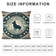 Ulloord Retro Merry Christmas Holiday Romantic Hidden Zipper Home Sofa Decorative Throw Pillow Cover Cushion Case Square Design Pillowcase