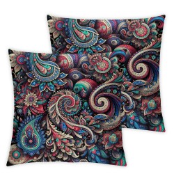 Ulloord Modern Backg Color Hidden Zipper Home Sofa Decorative Throw Pillow Cover Cushion Case Square Design Printed Pillowcase