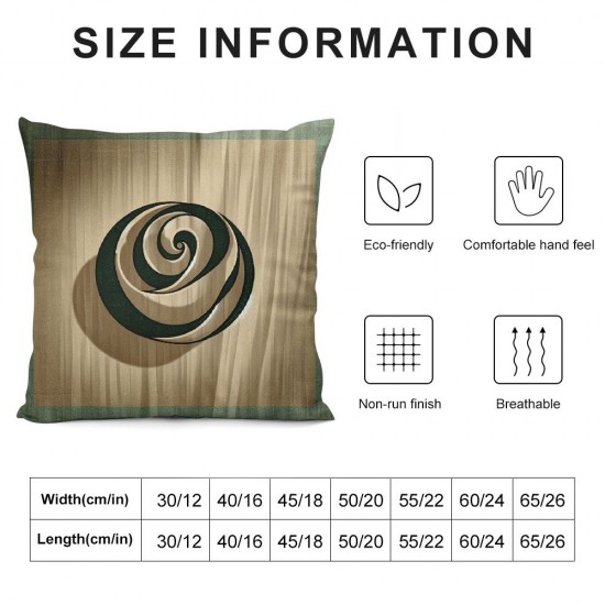 Ulloord Hidden Zipper Home Sofa Decorative Throw Pillow Cover Cushion Case Square Design Printed Pillowcase