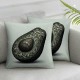 Ulloord Romantic Hidden Zipper Home Sofa Decorative Throw Pillow Cover Cushion Case Square Design Printed Pillowcase