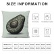 Ulloord Romantic Hidden Zipper Home Sofa Decorative Throw Pillow Cover Cushion Case Square Design Printed Pillowcase