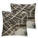 Ulloord Romantic Square Vintage Map of Portland Maine 1902 Hidden Zipper Home Sofa Decorative Throw Pillow Cover Cushion Case  Design Printed Pillowcase