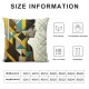 Ulloord Romantic Square Yellow and Hidden Zipper Home Sofa Decorative Throw Pillow Cover Cushion Case Design Printed Pillowcase