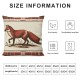 Ulloord with Fall Romantic Hidden Zipper Home Sofa Decorative Throw Pillow Cover Cushion Case Square Design Printed Pillowcase