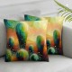 Ulloord Romantic Square Modern Summer Hidden Zipper Home Sofa Decorative Throw Pillow Cover Cushion Case Design Pillowcase