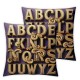 Ulloord Throw Pillow Covers Cushion Cases Home Office Sofa Hidden Zipper Pillowcase Square Two Sides Printed