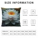 Ulloord Throw Pillow Covers Lotusflower Nelumbo Flower in a Pond Cushion Cases Home Office Sofa Hidden Zipper Pillowcase Square sTwo Sides Printed