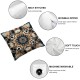 Ulloord  Throw Pillow Covers Leoopard Skin Color Cushion Cases Home Office Sofa Hidden Zipper Pillowcase Square  Two Sides Printed