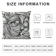 Ulloord  Throw Pillow Cover Square  One Line Drawing Abstract Face Seamless Cushion Home Sofa Decor Hidden Zipper Polyester Pillowcase