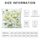 Ulloord Square Green Yellow Watercolor Painting Hidden Zipper Home Sofa Decorative Throw Pillow Cover Cushion Case Design Pillowcase