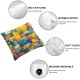 Ulloord Throw Pillow Cover Abstract Watercolor Painting Cushion Case Home Office Sofa Hidden Zipper Pillowcase Square  Two Sides Printed