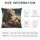 Ulloord Throw Pillow Cover Walking Cushion Case Home Office Sofa Hidden Zipper Pillowcase Square Two Sides Printed