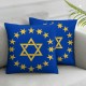 Ulloord Alaska State Flag Hidden Zipper Home Sofa Decorative Throw Pillow Cover Cushion Case Square Design Printed Pillowcase