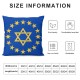 Ulloord Alaska State Flag Hidden Zipper Home Sofa Decorative Throw Pillow Cover Cushion Case Square Design Printed Pillowcase