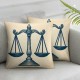 Ulloord Throw Pillow Cover Cushion Case Home Office Sofa Hidden Zipper Pillowcase Square Two Sides Printed