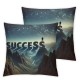 Ulloord Throw Pillow Cover Walk Over Sky Cushion Case Home Office Sofa Hidden Zipper Pillowcase Square Two Sides Printed