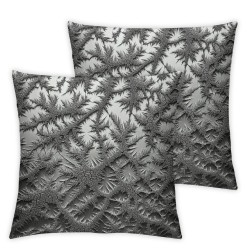 Ulloord Silver Gray Marble Stone Romantic Hidden Zipper Home Sofa Decorative Throw Pillow Cover Cushion Case Square Two Sides Design Printed Pillowcase