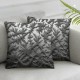 Ulloord Silver Gray Marble Stone Romantic Hidden Zipper Home Sofa Decorative Throw Pillow Cover Cushion Case Square Two Sides Design Printed Pillowcase