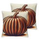 Ulloord Fall Orange Pumpkin Design Romantic Hidden Zipper Home Sofa Decorative Throw Pillow Cover Cushion Case  Square Design Printed Pillowcase