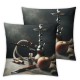 Ulloord Throw Pillow Cover Square Double Print with The for Cushion Case Office Sofa Hidden Zipper Polyester Pillowcase