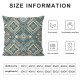 Ulloord Lumbar Gray Orange Aqua Blue Hidden Zipper Home Decorative Square Throw Pillow Cover Cushion Case Design Pillowcase