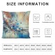 Ulloord Throw Pillow Cover Art Abstract Cushion Case Home Office Sofa Hidden Zipper Pillowcase Square Two Sides Printed