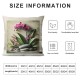 Ulloord Throw Pillow Cover Yellow Cushion Case Home Office Sofa Hidden Zipper Pillowcase Square Two Sides Printed