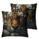 Ulloord Throw Pillow Cover Cushion Case Home Office Sofa Hidden Zipper Pillowcase Square Two Sides Printed