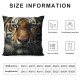 Ulloord Throw Pillow Cover Cushion Case Home Office Sofa Hidden Zipper Pillowcase Square Two Sides Printed