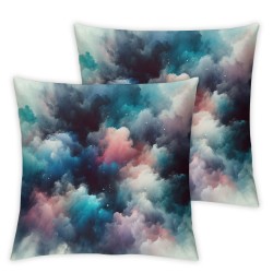 Ulloord Throw Pillow Cover Abstract Painting Cushion Case Home Office Sofa Hidden Zipper Pillowcase Square  Two Sides Printed