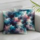 Ulloord Throw Pillow Cover Abstract Painting Cushion Case Home Office Sofa Hidden Zipper Pillowcase Square  Two Sides Printed