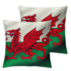 Ulloord Romantic Wales Hidden Zipper Home Sofa Decorative Throw Pillow Cover Cushion Case  Square Design Printed Pillowcase