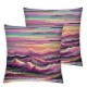 Ulloord Throw Pillow Cover Line Cushion Case Home Office Sofa Hidden Zipper Pillowcase Square