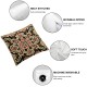 Ulloord Romantic Square Patterns Wester Hidden Zipper Home Sofa Decorative Throw Pillow Cover Cushion CaseDesign Pillowcase