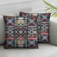 Ulloord Throw Pillow Covers Cushion Cases Home Office Sofa Hidden Zipper Pillowcase Square Two Sides Printed