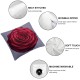 Ulloord  Throw Pillow Covers Roses Cushion Cases Home Office Sofa Hidden Zipper Pillowcase Square  Two Sides Printed