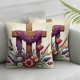 Ulloord Emotion Throw Pillow Covers , Spring Holiday Cushion Case for Home Sofa Couch Decoration