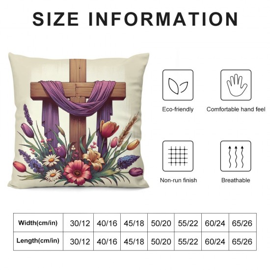 Ulloord Emotion Throw Pillow Covers , Spring Holiday Cushion Case for Home Sofa Couch Decoration