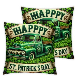 Ulloord Throw Pillow Covers , Spring Farmhouse Holiday Green Cushion Case for Home Sofa Couch Decoration