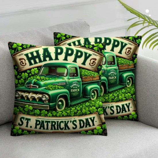 Ulloord Throw Pillow Covers , Spring Farmhouse Holiday Green Cushion Case for Home Sofa Couch Decoration