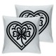 Ulloord Pillow Cover Love Decorations Spring Holiday Decor Throw Cushion Case for Home Couch Polyester Linen