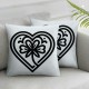 Ulloord Pillow Cover Love Decorations Spring Holiday Decor Throw Cushion Case for Home Couch Polyester Linen