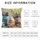 Ulloord Throw Pillow Covers , Spring Floral Eggs Truck Holiday Cushion Case for Home Sofa Couch Decoration